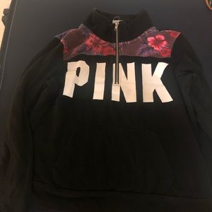 PINK half zip hoodie